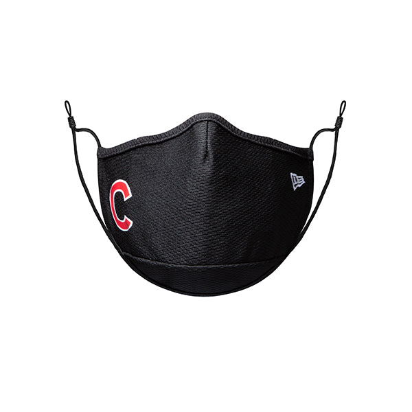 Chicago Cubs New Era Adult MLB On-Field Face Covering Mask - Black