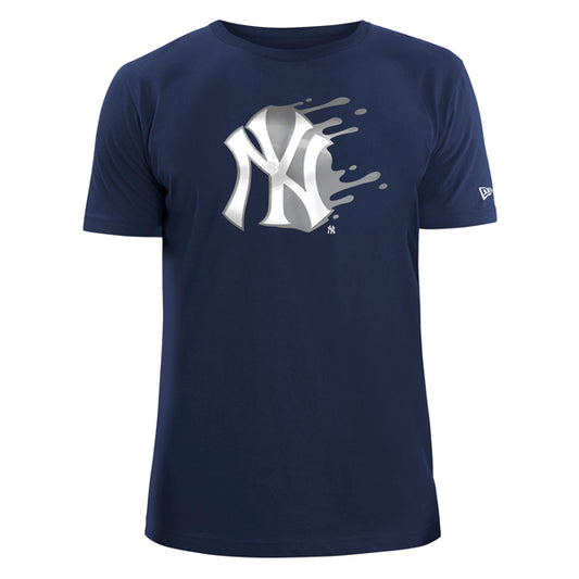 New York Yankees New Era SPLATTER Short Sleeve MLB T-Shirt - Navy