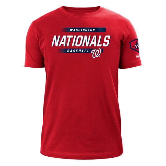 Washington Nationals New Era HOME RUN Short Sleeve MLB T-Shirt - Red