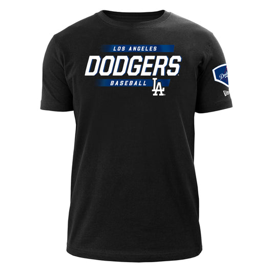 Los Angeles Dodgers New Era HOME RUN Short Sleeve MLB T-Shirt - Black/Royal