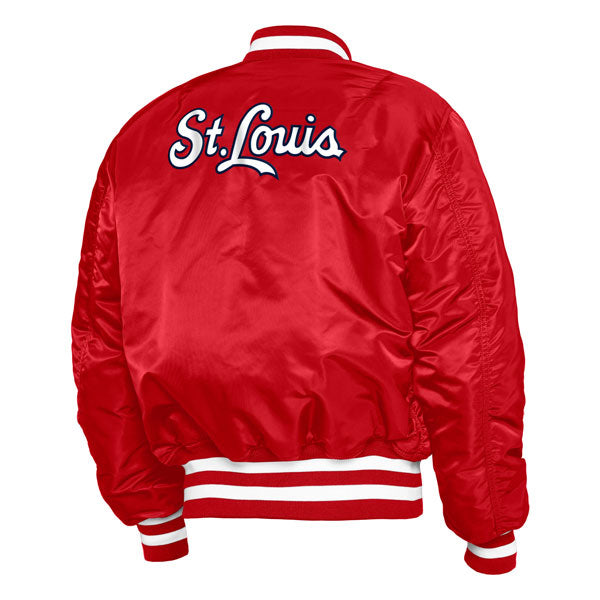 St.Louis Cardinals Alpha Industries X New Era MA-1 Bomber Reversible Jacket - Reds