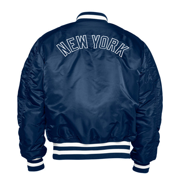 New York Yankees Alpha Industries X New Era MA-1 Bomber Reversible Jacket - Navy