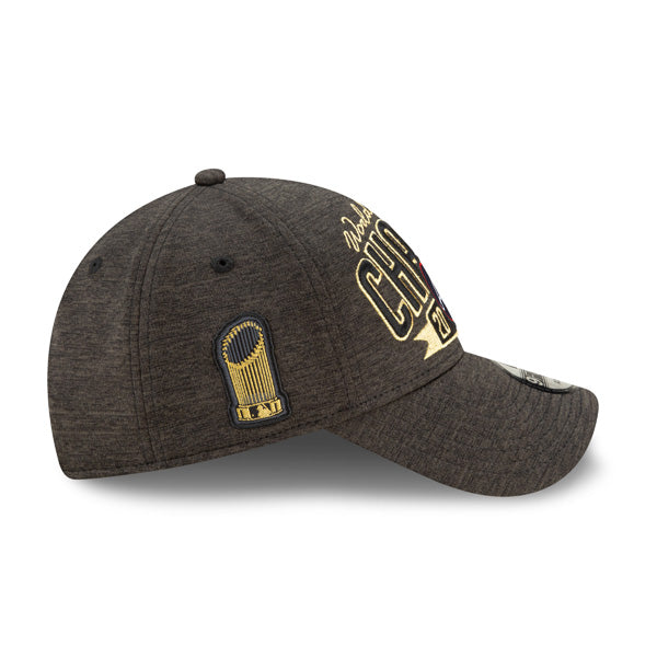 Atlanta Braves New Era 2021 World Series Champions Locker Room 9FORTY Adjustable Hat - Graphite/Gold