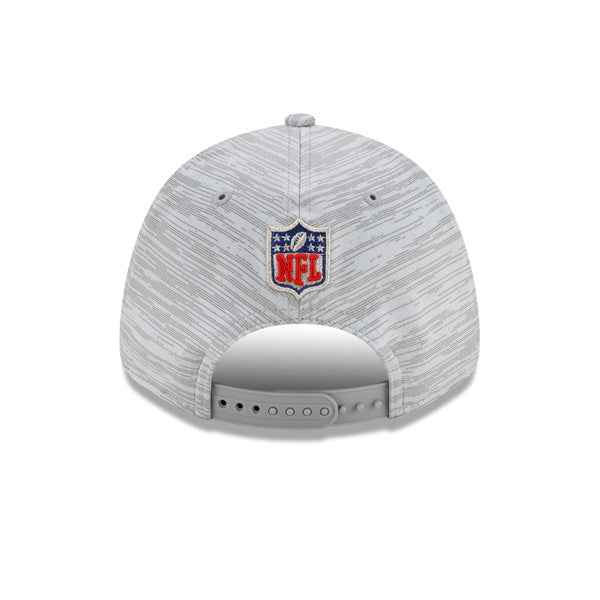 Los Angeles Rams New Era 2021 NFC Champions Locker Room 9FORTY Snapback Adjustable Hat - White/Heathered Gray