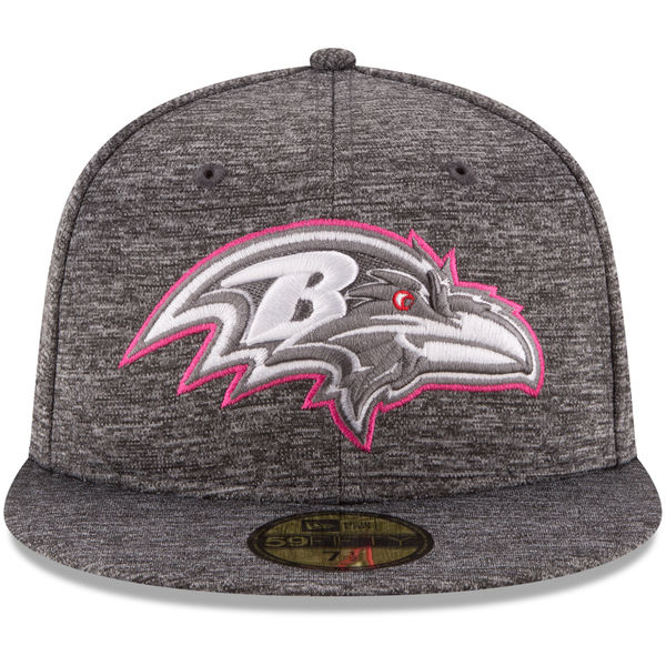 Baltimore Ravens New Era 2016 NFL Breast Cancer Awareness (BCA) Sideline 59FIFTY Fitted Hat