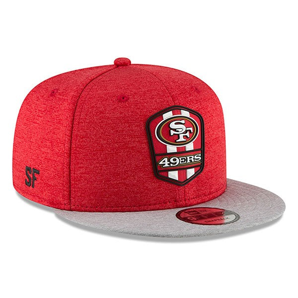 San Francisco 49ers New Era 2018 NFL Sideline Road Official 9Fifty Snapback Hat