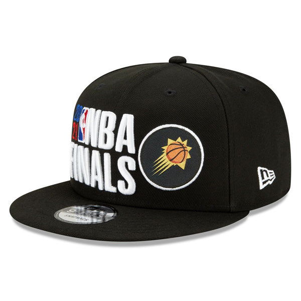 Phoenix Suns New Era 2021 NBA Finals Bound Official Locker Room 9FIFTY Snapback Adjustable Hat - Black