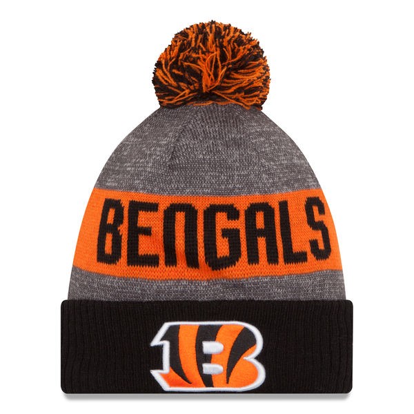 Cincinnati Bengals New Era 2016 NFL On-Field SPORT KNIT Cuffed Pom Hat