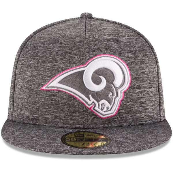 Los Angeles Rams New Era 2016 NFL Breast Cancer Awareness (BCA) Sideline 59FIFTY Fitted Hat