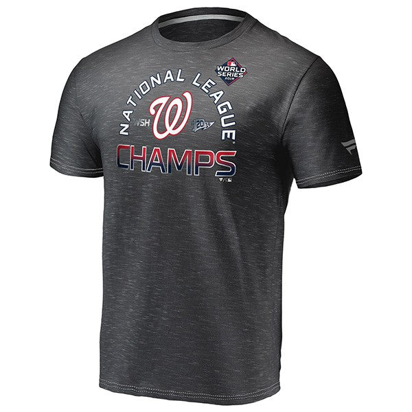 Washington Nationals Fanatics 2019 National League Champions Locker Room T-Shirt - Gray