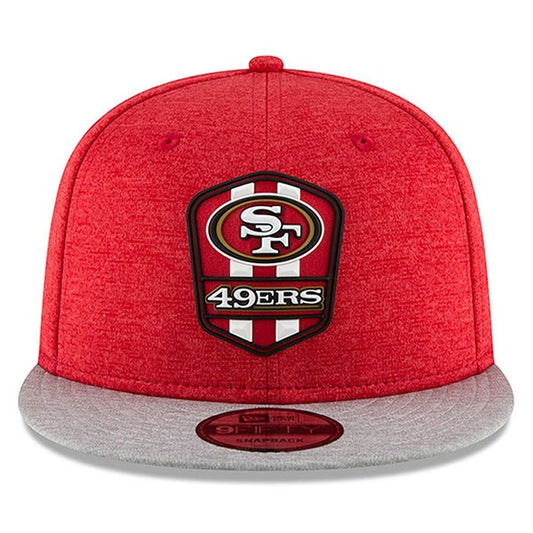 San Francisco 49ers New Era 2018 NFL Sideline Road Official 9Fifty Snapback Hat