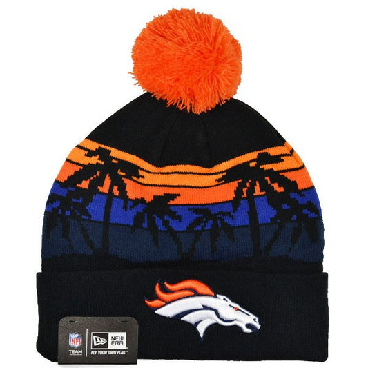 Denver Broncos WINTER TIDE KNIT New Era Cuffed Pom NFL Hat