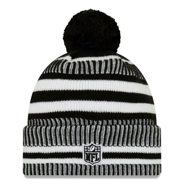 Dallas Cowboys New Era 2019 NFL Fashion Home SPORT KNIT Cuffed Pom Hat - Black