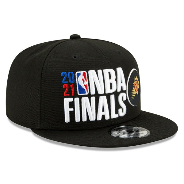 Phoenix Suns New Era 2021 NBA Finals Bound Official Locker Room 9FIFTY Snapback Adjustable Hat - Black