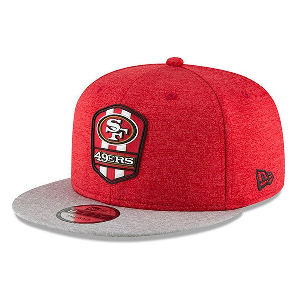 San Francisco 49ers New Era 2018 NFL Sideline Road Official 9Fifty Snapback Hat