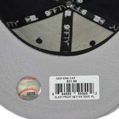 New York Yankees SLANT FRONT SNAPBACK 9Fifty New Era MLB Hat = Med/Large