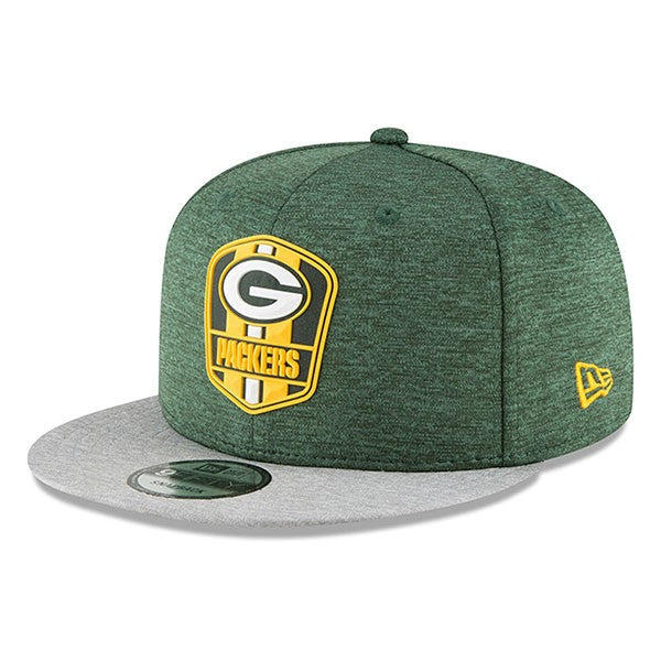 Green Bay Packers New Era 2018 NFL Sideline Road Official 9Fifty Snapback Hat
