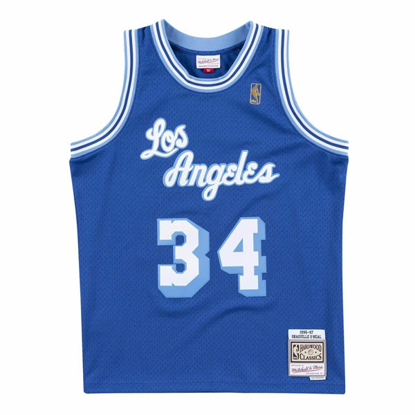 Shaquille O'neal Los Angeles Lakers 1996-97 Mitchell & Ness HWC Swingman Jersey - Blue