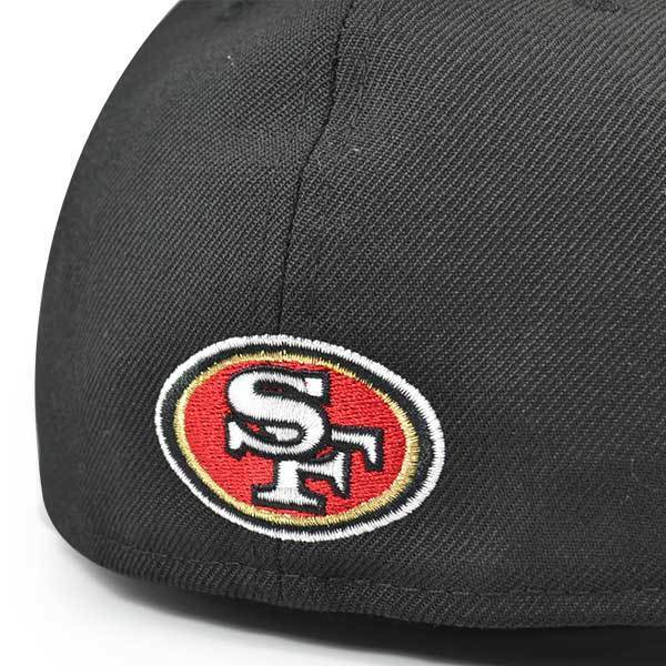 San Francisco 49ers METAL BADGE Fitted 59Fifty New Era NFL Hat - Black/Gold
