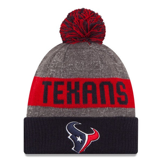 Houston Texans New Era 2016 NFL On-Field SPORT KNIT Cuffed Pom Hat