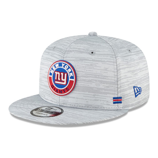 New York Giants New Era 2020 NFL Sideline Official 9FIFTY Snapback Hat - Gray
