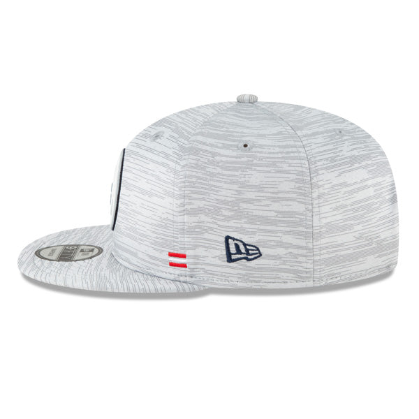 New England Patriots New Era 2020 NFL Sideline Official 9FIFTY Snapback Hat - Gray