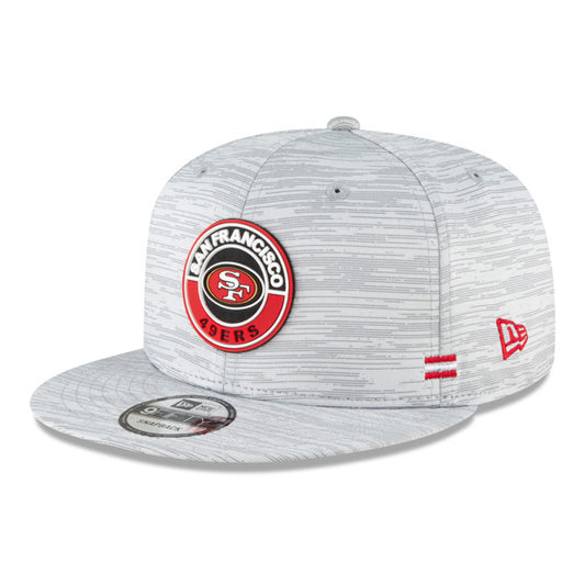 San Francisco 49ers New Era 2020 NFL Sideline Official 9FIFTY Snapback Hat - Gray
