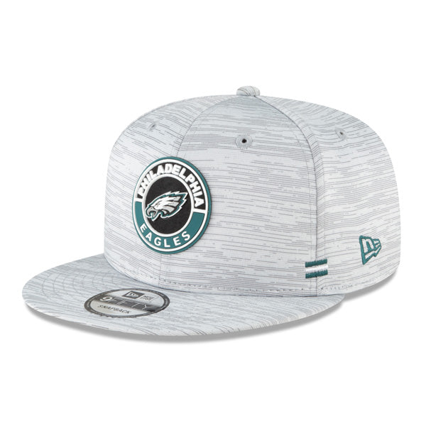 Philadelphia Eagles New Era 2020 NFL Sideline Official 9FIFTY Snapback Hat - Gray