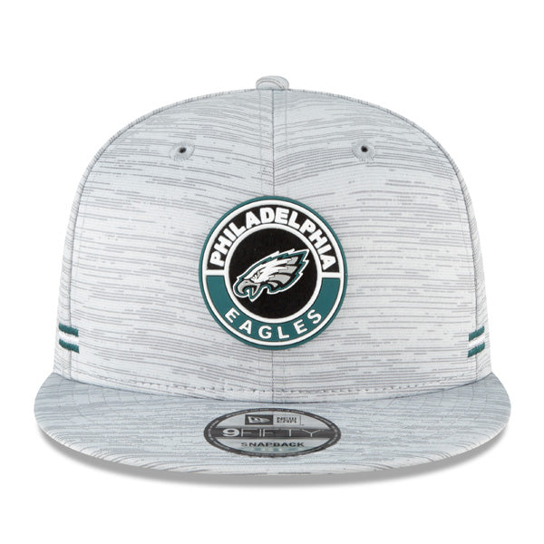 Philadelphia Eagles New Era 2020 NFL Sideline Official 9FIFTY Snapback Hat - Gray