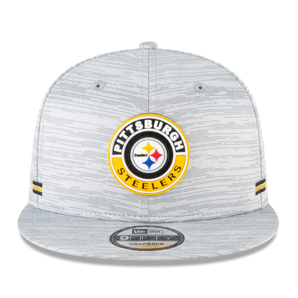 Pittsburgh Steelers New Era 2020 NFL Sideline Official 9FIFTY Snapback Hat - Gray