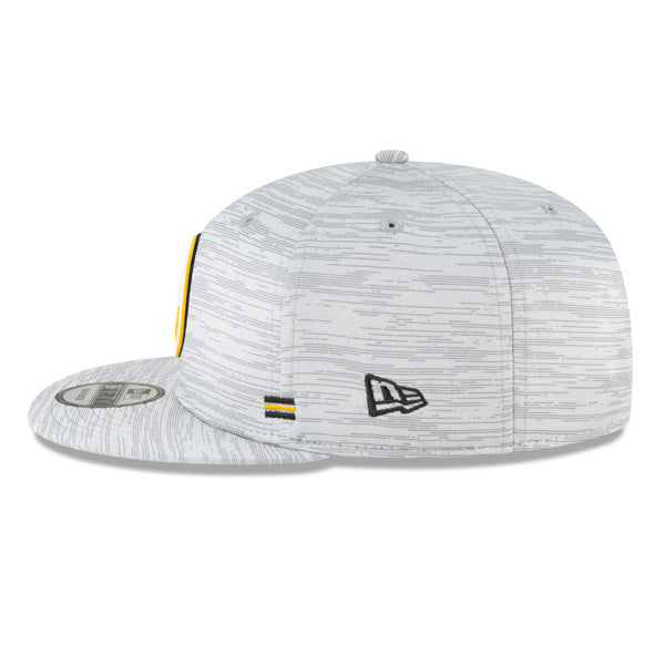 Pittsburgh Steelers New Era 2020 NFL Sideline Official 9FIFTY Snapback Hat - Gray