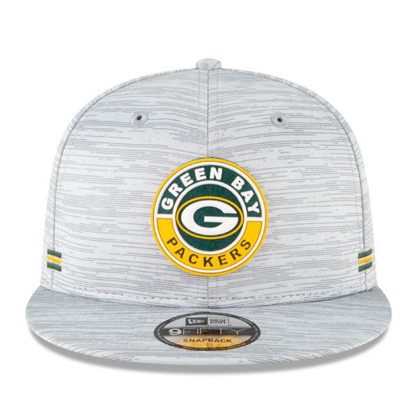 Green Bay Packers New Era 2020 NFL Sideline Official 9FIFTY Snapback Hat - Gray