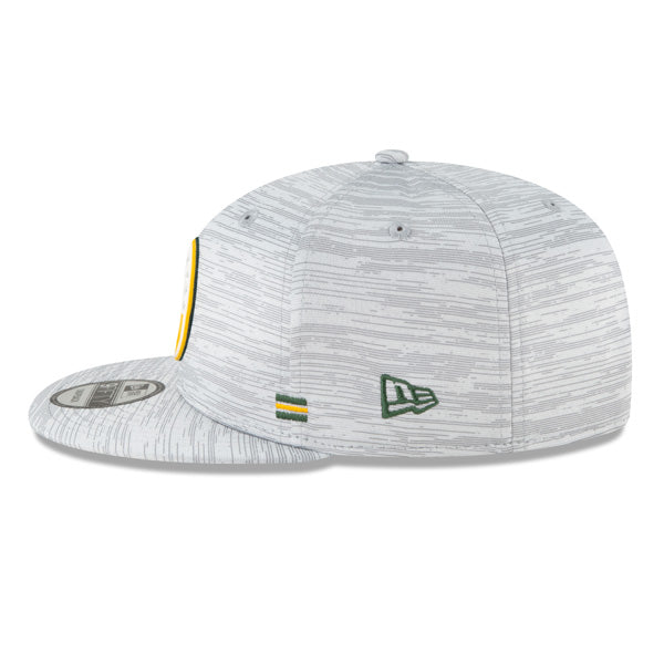 Green Bay Packers New Era 2020 NFL Sideline Official 9FIFTY Snapback Hat - Gray