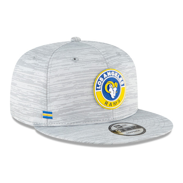 Los Angeles Rams New Era 2020 NFL Sideline Official 9FIFTY Snapback Hat - Gray