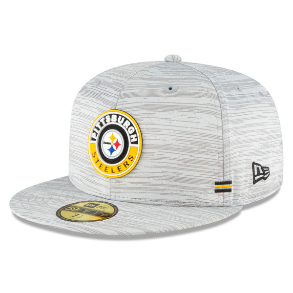 Pittsburgh Steelers New Era 2020 NFL Official Sideline 59FIFTY Fitted Hat - Gray