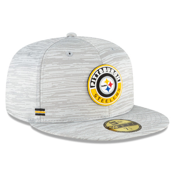 Pittsburgh Steelers New Era 2020 NFL Official Sideline 59FIFTY Fitted Hat - Gray