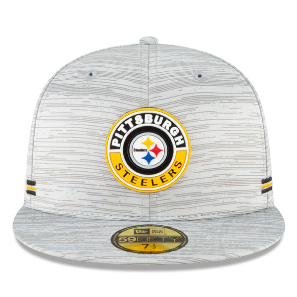 Pittsburgh Steelers New Era 2020 NFL Official Sideline 59FIFTY Fitted Hat - Gray