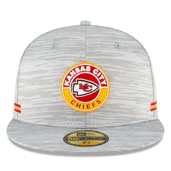 Kansas City Chiefs New Era 2020 NFL Official Sideline 59FIFTY Fitted Hat - Gray