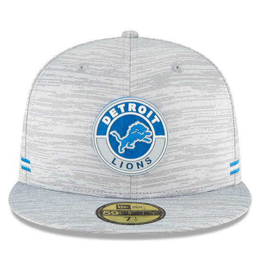 Detroit Lions New Era 2020 NFL Official Sideline 59FIFTY Fitted Hat - Gray