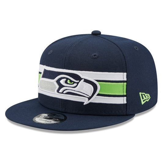 Seattle Seahawks New Era NFL THROWBACK STRIKE 9Fifty Snapback Hat - Navy