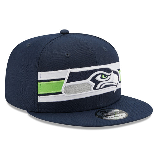 Seattle Seahawks New Era NFL THROWBACK STRIKE 9Fifty Snapback Hat - Navy