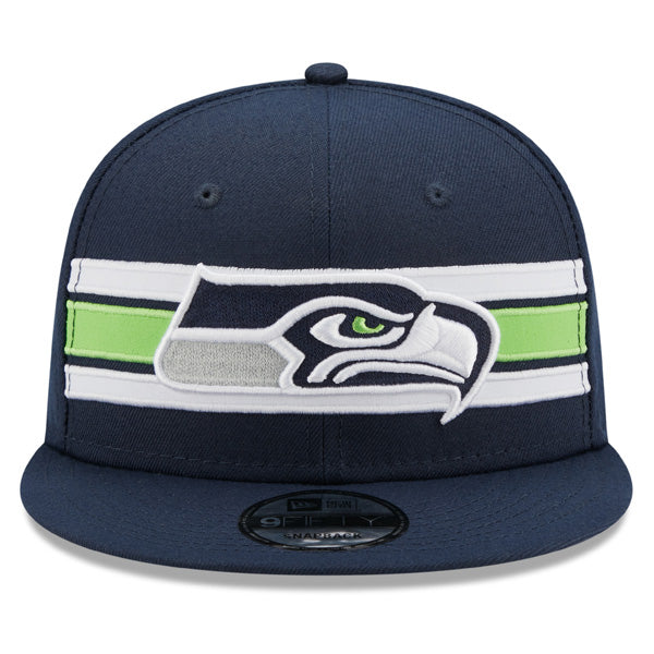 Seattle Seahawks New Era NFL THROWBACK STRIKE 9Fifty Snapback Hat - Navy