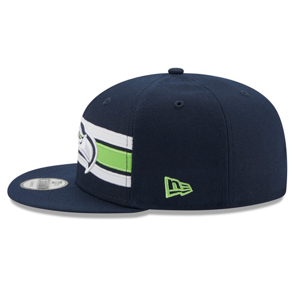 Seattle Seahawks New Era NFL THROWBACK STRIKE 9Fifty Snapback Hat - Navy