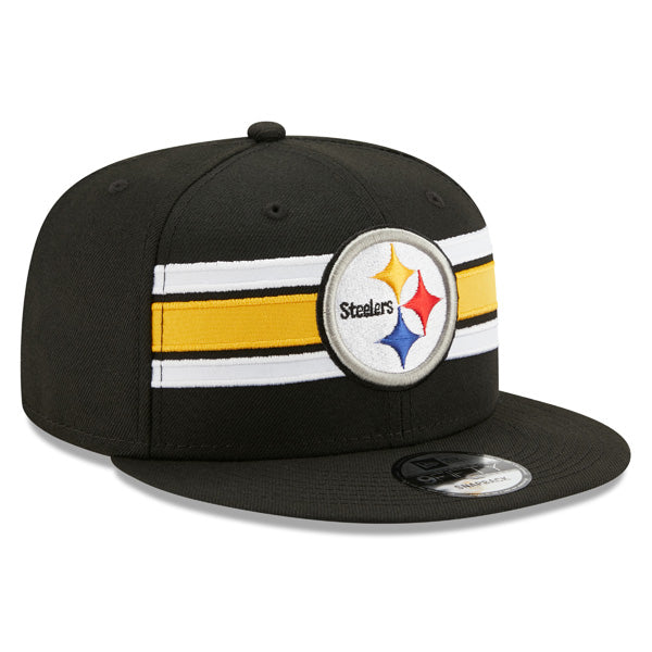 Pittsburgh Steelers New Era NFL THROWBACK STRIKE 9Fifty Snapback Hat - Black