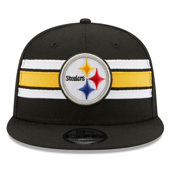 Pittsburgh Steelers New Era NFL THROWBACK STRIKE 9Fifty Snapback Hat - Black