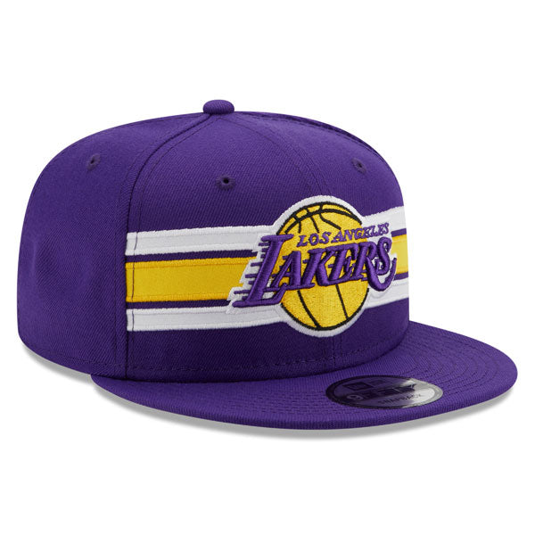 Los Angeles Lakers New Era NBA THROWBACK STRIKE 9Fifty Snapback Hat - Purple