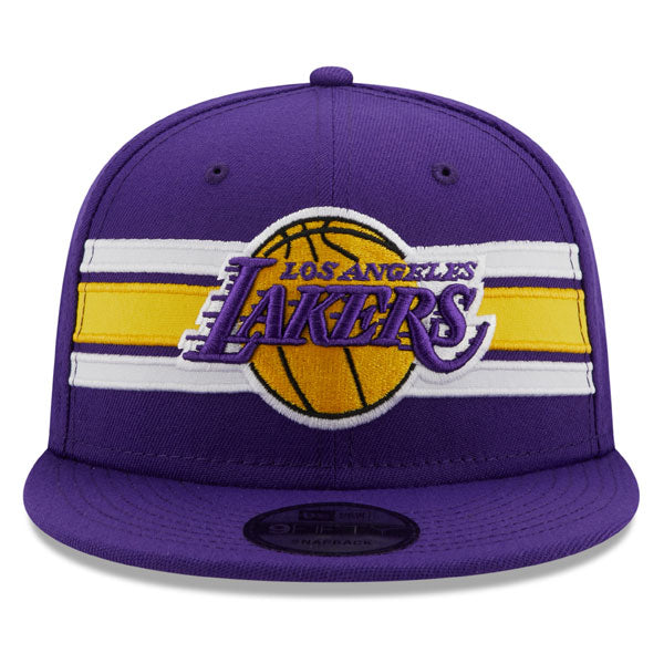 Los Angeles Lakers New Era NBA THROWBACK STRIKE 9Fifty Snapback Hat - Purple