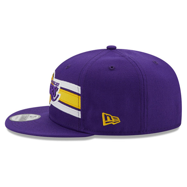 Los Angeles Lakers New Era NBA THROWBACK STRIKE 9Fifty Snapback Hat - Purple