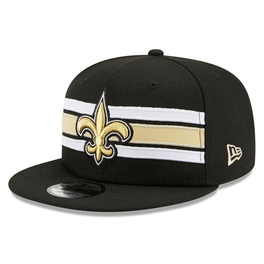 New Orleans Saints New Era NFL THROWBACK STRIKE 9Fifty Snapback Hat - Black