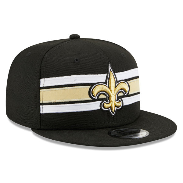 New Orleans Saints New Era NFL THROWBACK STRIKE 9Fifty Snapback Hat - Black